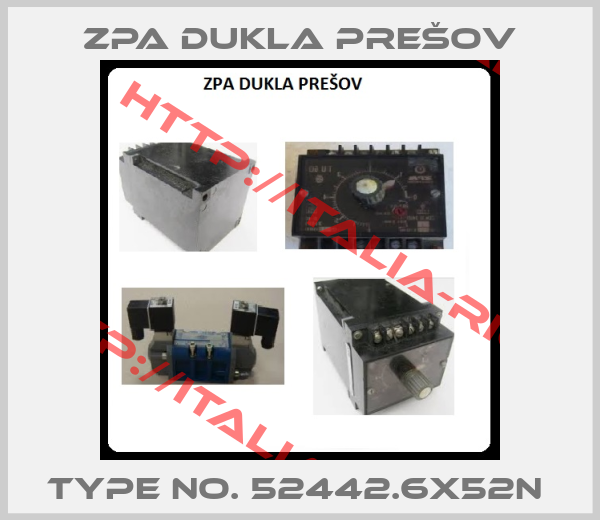 ZPA DUKLA PREŠOV-Type No. 52442.6x52N 
