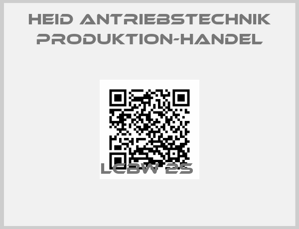 HEID Antriebstechnik Produktion-Handel-LCBW 2S 