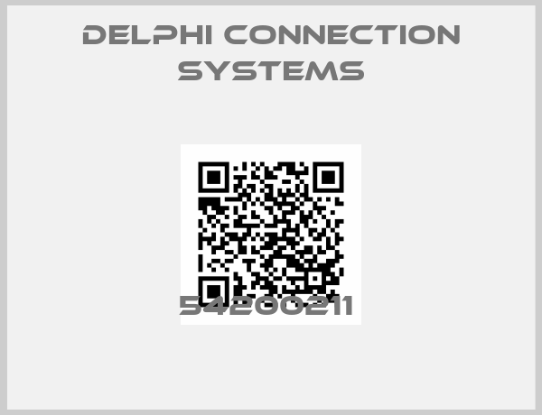Delphi Connection Systems-54200211 