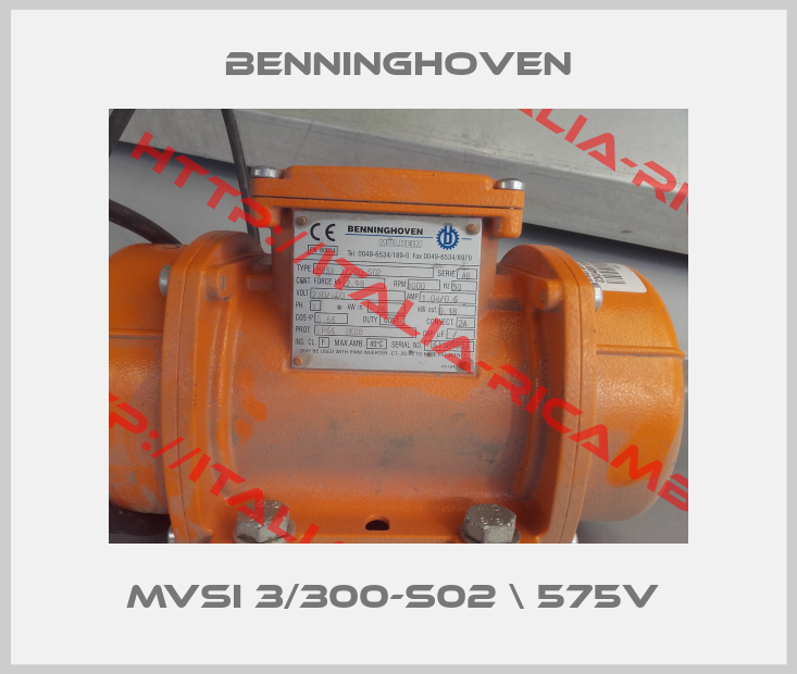 BENNINGHOVEN-MVSI 3/300-S02 \ 575V 