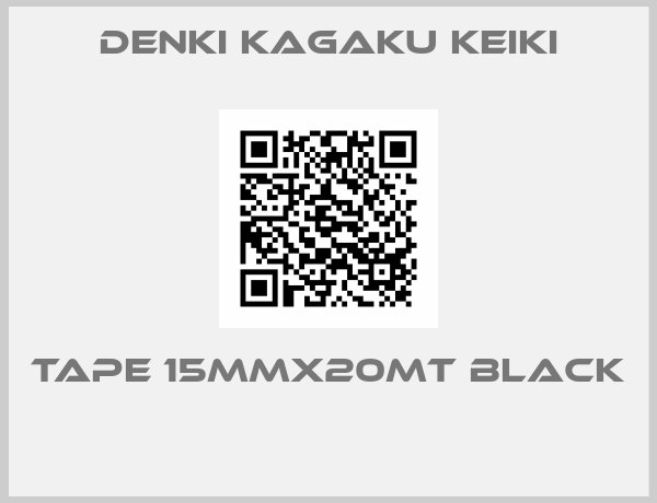 DENKI KAGAKU KEIKI-TAPE 15MMx20MT BLACK  