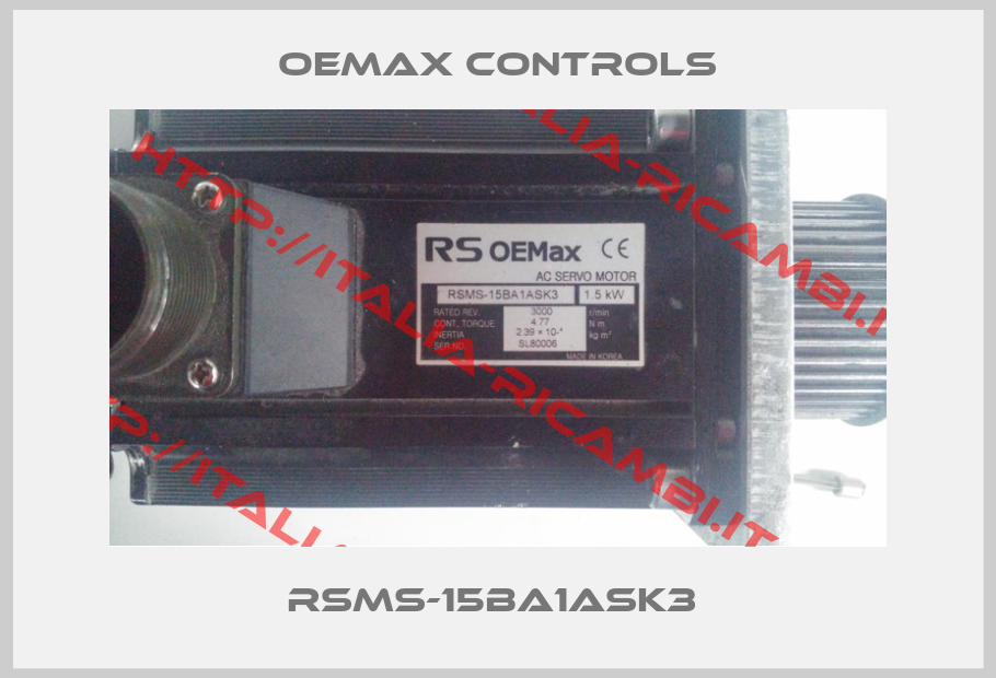 OEMAX CONTROLS-RSMS-15BA1ASK3 