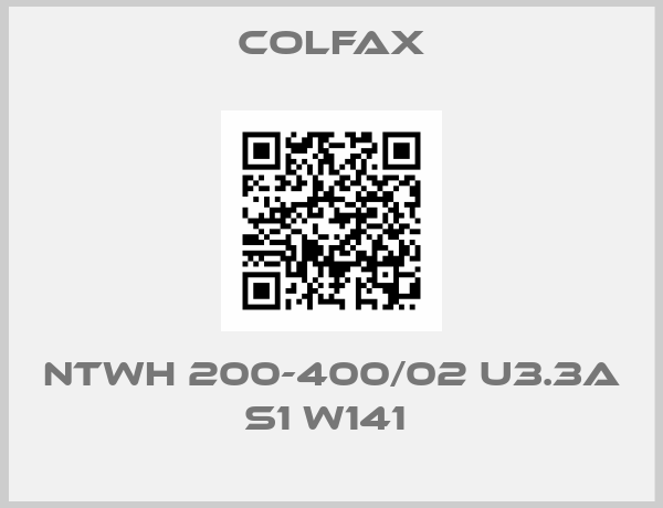 Colfax-NTWH 200-400/02 U3.3A S1 W141 