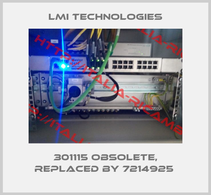 Lmi Technologies-301115 obsolete, replaced by 7214925 
