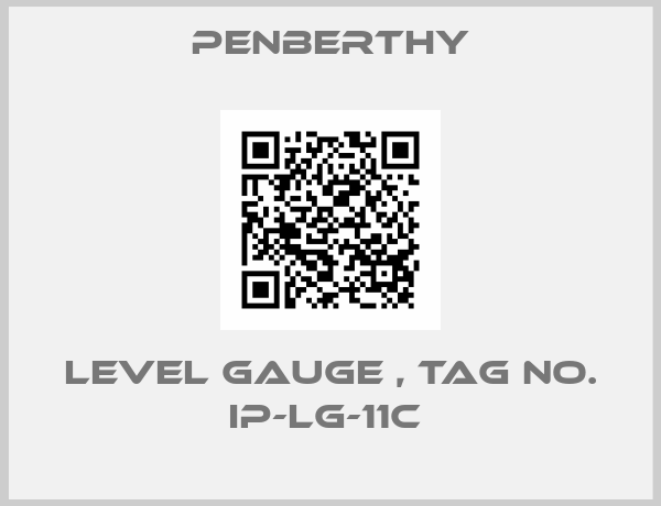 Penberthy-LEVEL GAUGE , TAG NO. IP-LG-11C 