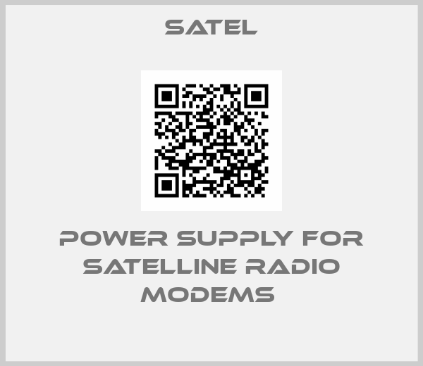 Satel-Power supply for satelline radio modems 