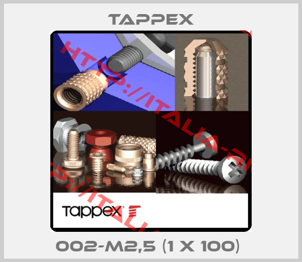 Tappex-002-M2,5 (1 x 100) 