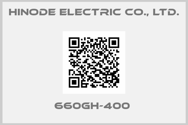 Hinode Electric Co., Ltd.- 660GH-400 