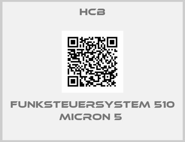 HCB-Funksteuersystem 510 micron 5 