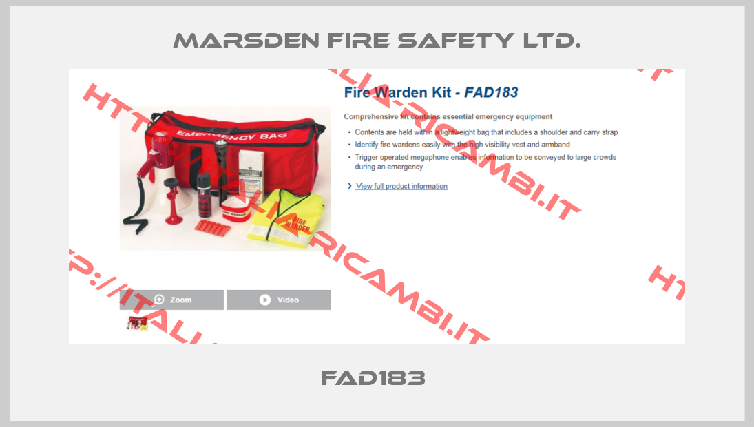 Marsden Fire Safety Ltd.-FAD183 