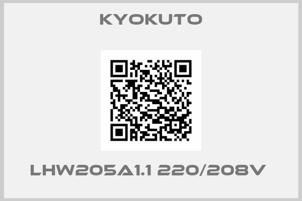 Kyokuto-LHW205A1.1 220/208V 