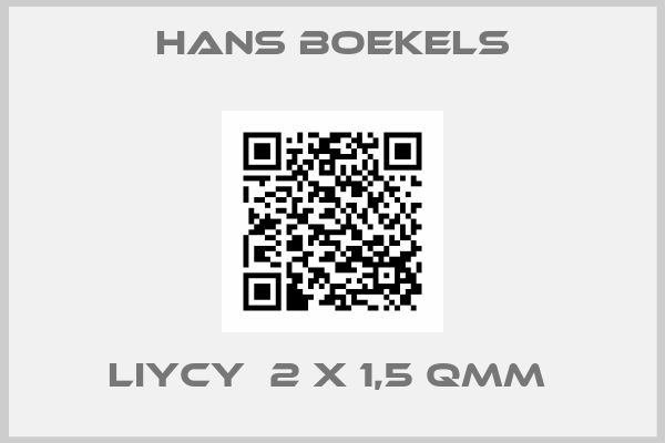 Hans Boekels-LIYCY  2 X 1,5 QMM 