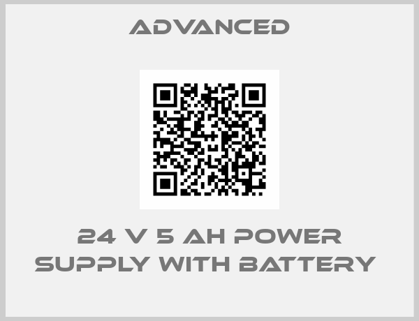 Advanced-24 V 5 Ah Power Supply with Battery 