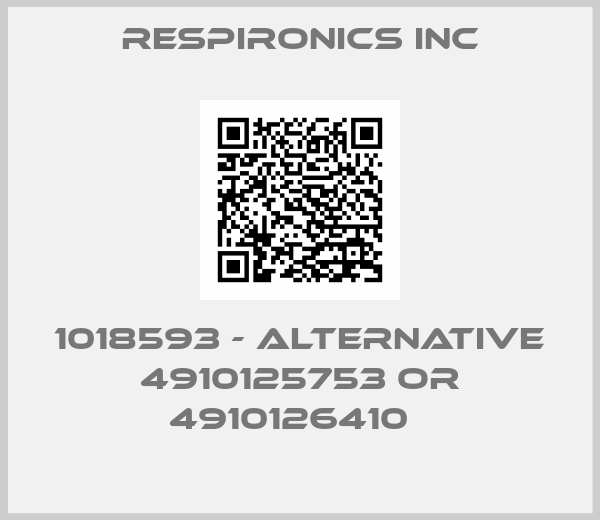 RESPIRONICS INC-1018593 - alternative 4910125753 or 4910126410  