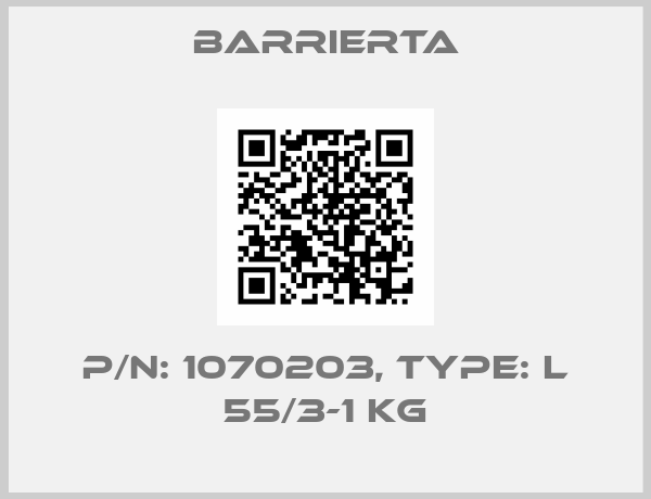 BARRIERTA-p/n: 1070203, type: L 55/3-1 kg