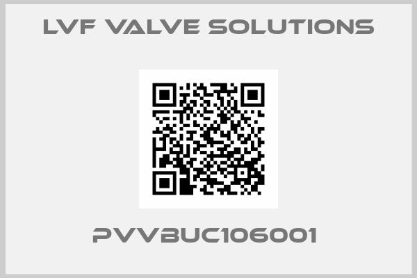 LVF VALVE SOLUTIONS-PVVBUC106001 