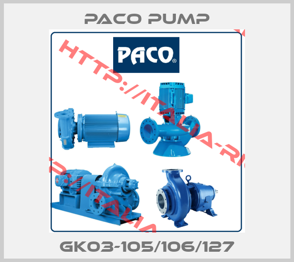 PACO Pump-GK03-105/106/127