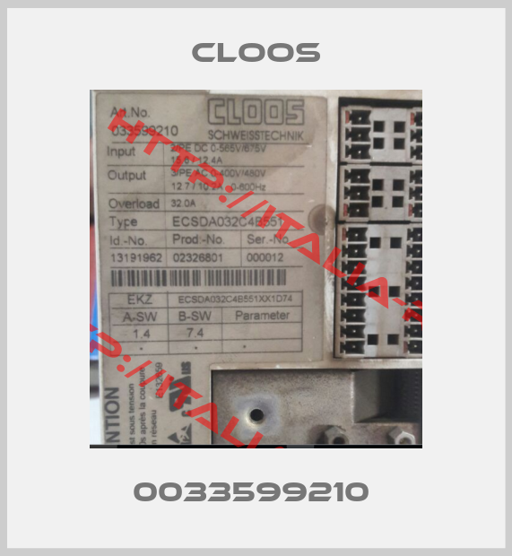 Cloos-0033599210 