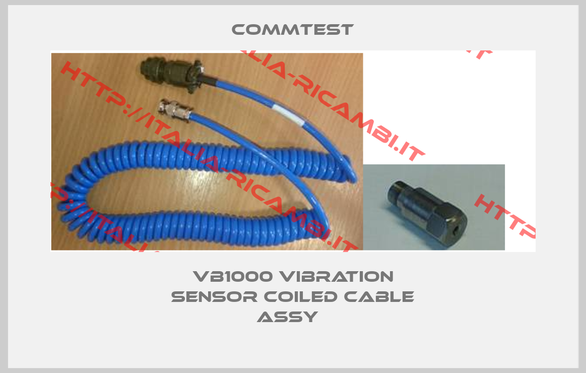 Commtest-Vb1000 Vibration Sensor Coiled Cable Assy  