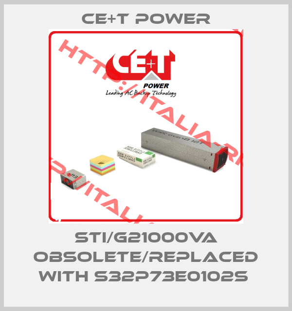 CE+T Power-STI/G21000VA obsolete/replaced with S32P73E0102S 