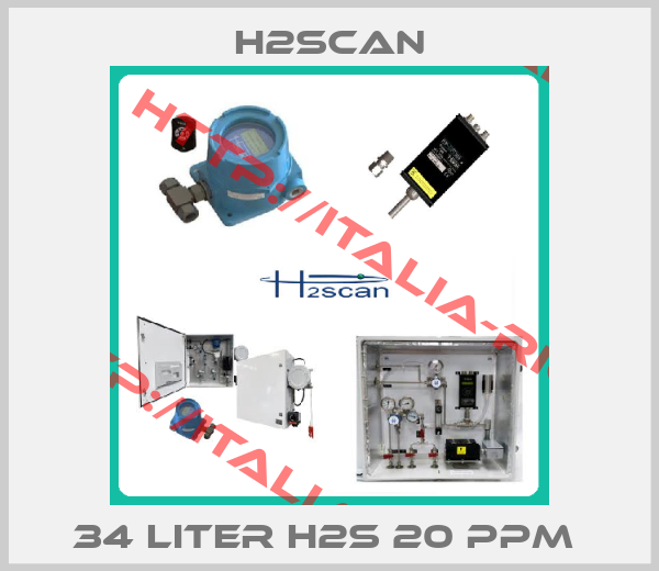 H2Scan-34 Liter H2S 20 PPM 