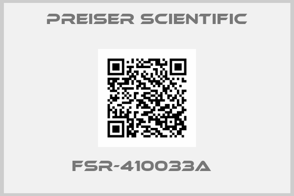 Preiser Scientific-FSR-410033A  