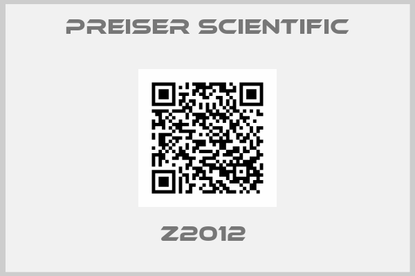 Preiser Scientific-Z2012 