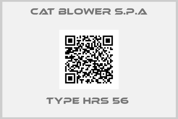 CAT BLOWER S.P.A-Type HRS 56 