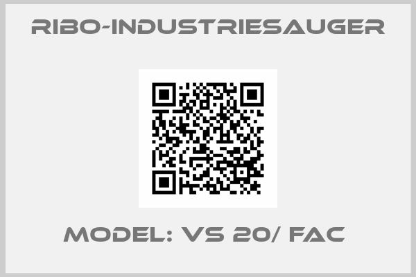 RIBO-Industriesauger-Model: VS 20/ FAC 