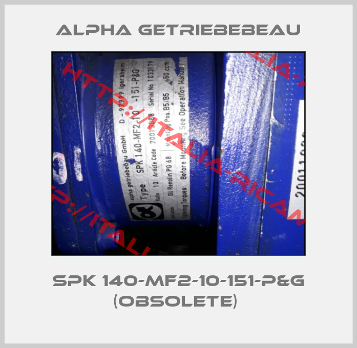 ALPHA GETRIEBEBEAU-SPK 140-MF2-10-151-P&G (obsolete) 