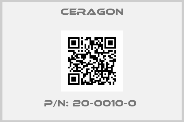 Ceragon-P/N: 20-0010-0 