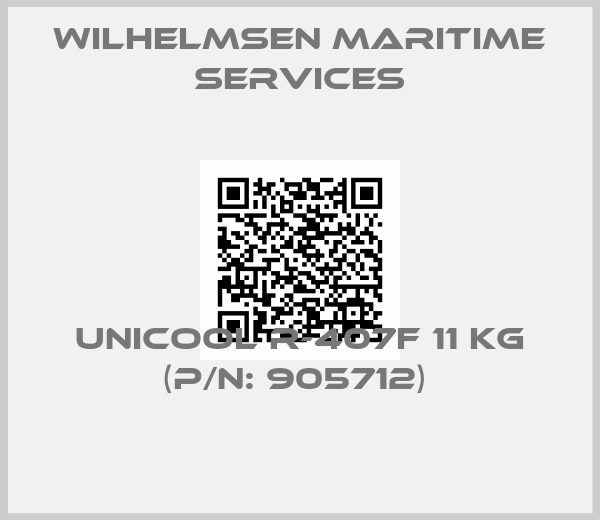 Wilhelmsen Maritime Services-UNICOOL R-407F 11 KG (P/N: 905712) 