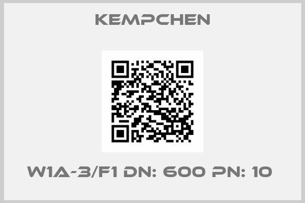 KEMPCHEN-W1A-3/F1 DN: 600 PN: 10 