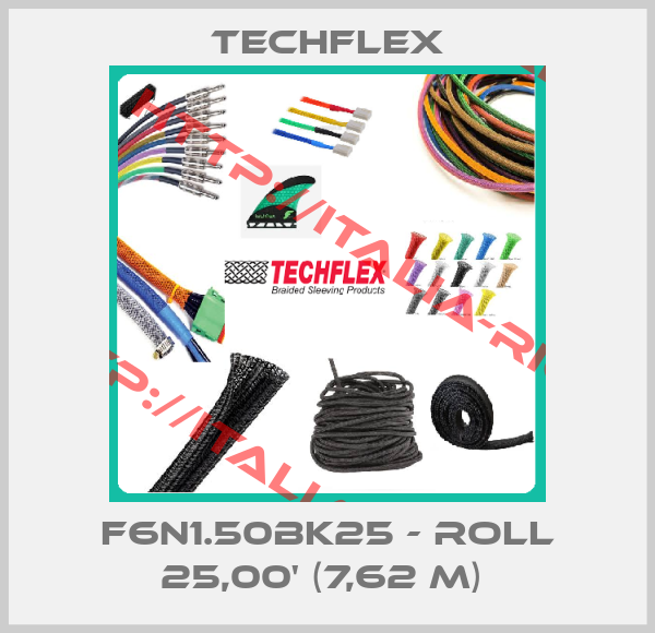 Techflex-F6N1.50BK25 - roll 25,00' (7,62 m) 