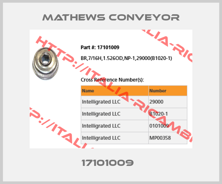 MATHEWS CONVEYOR-17101009  
