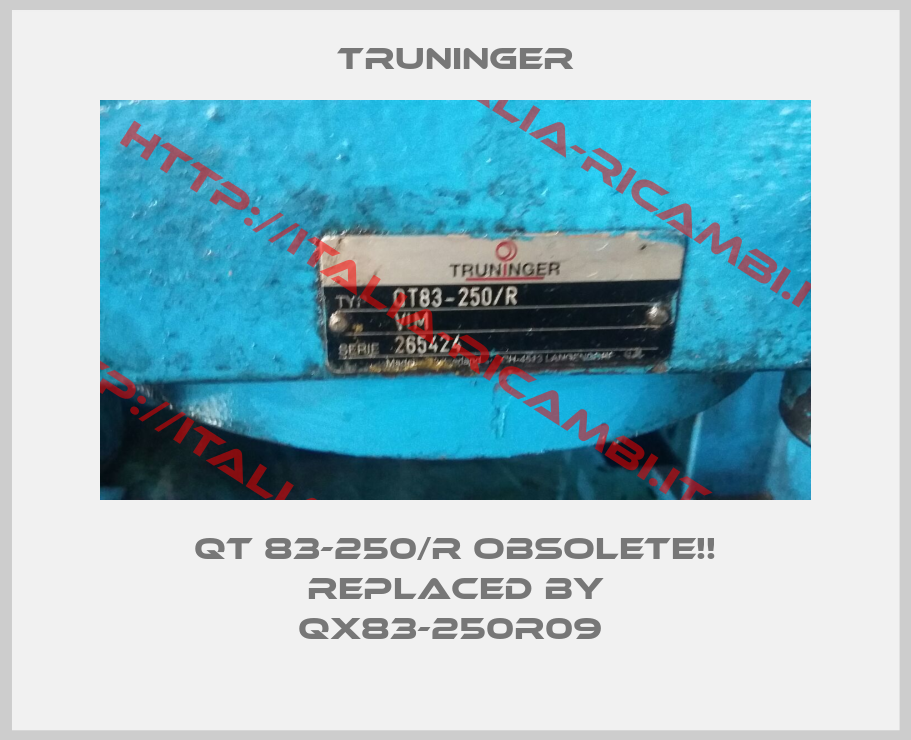 Truninger-QT 83-250/R Obsolete!! Replaced by QX83-250R09 