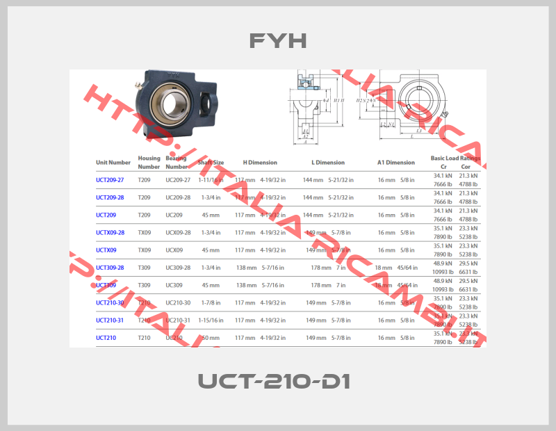 FYH-UCT-210-D1 