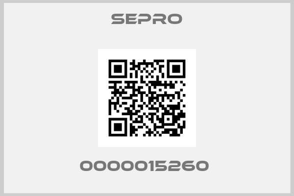 SEPRO-0000015260 