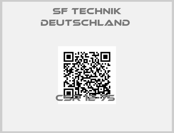 SF Technik Deutschland -CSR 12-75 