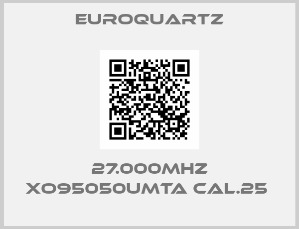 EUROQUARTZ-27.000MHZ XO95050UMTA CAL.25 