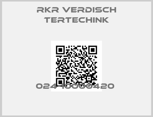 RKR VERDISCH TERTECHINK-024-10000420 