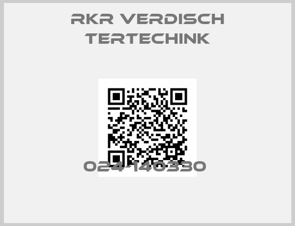 RKR VERDISCH TERTECHINK-024-140330 