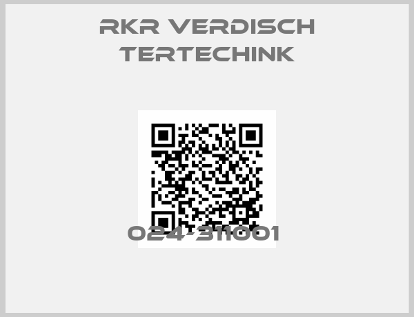 RKR VERDISCH TERTECHINK-024-311001 