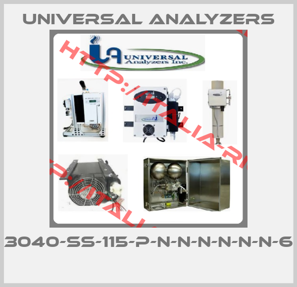 UNIVERSAL ANALYZERS-3040-SS-115-P-N-N-N-N-N-N-6 