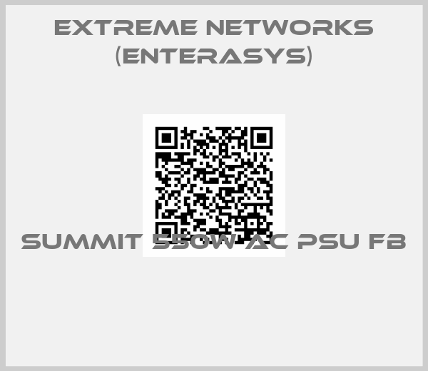 Extreme Networks (Enterasys)-Summit 550W AC PSU FB 