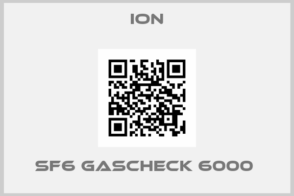 ION-SF6 GasCheck 6000 