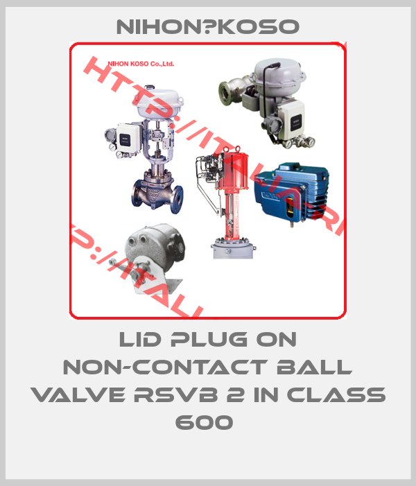 Nihon　Koso-Lid plug on non-contact ball valve RSVB 2 in class 600 