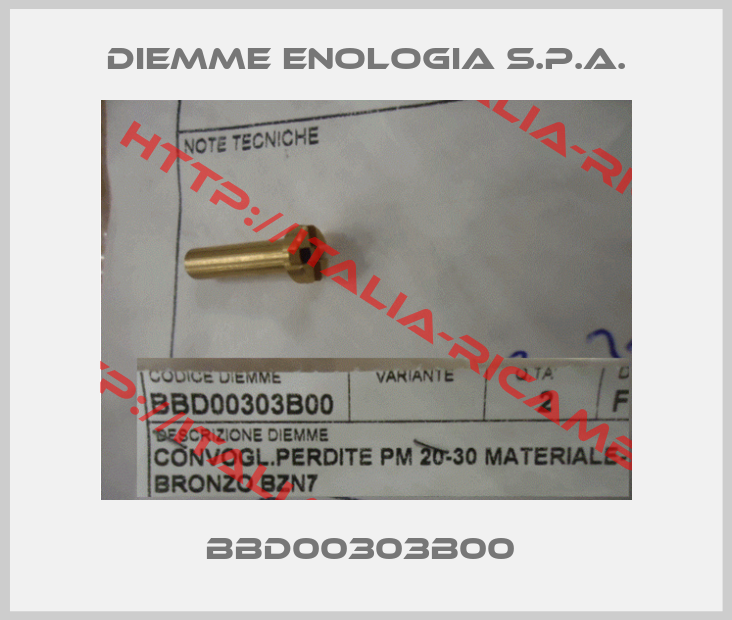 DIEMME Enologia S.p.A.-BBD00303B00 