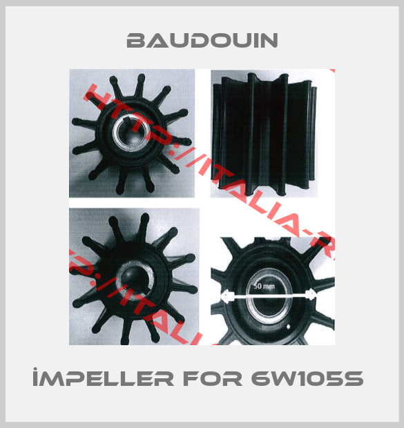 Baudouin-İmpeller for 6W105S 