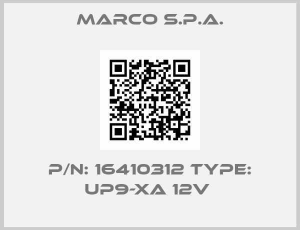 MARCO S.p.A.-P/N: 16410312 Type: UP9-XA 12V 